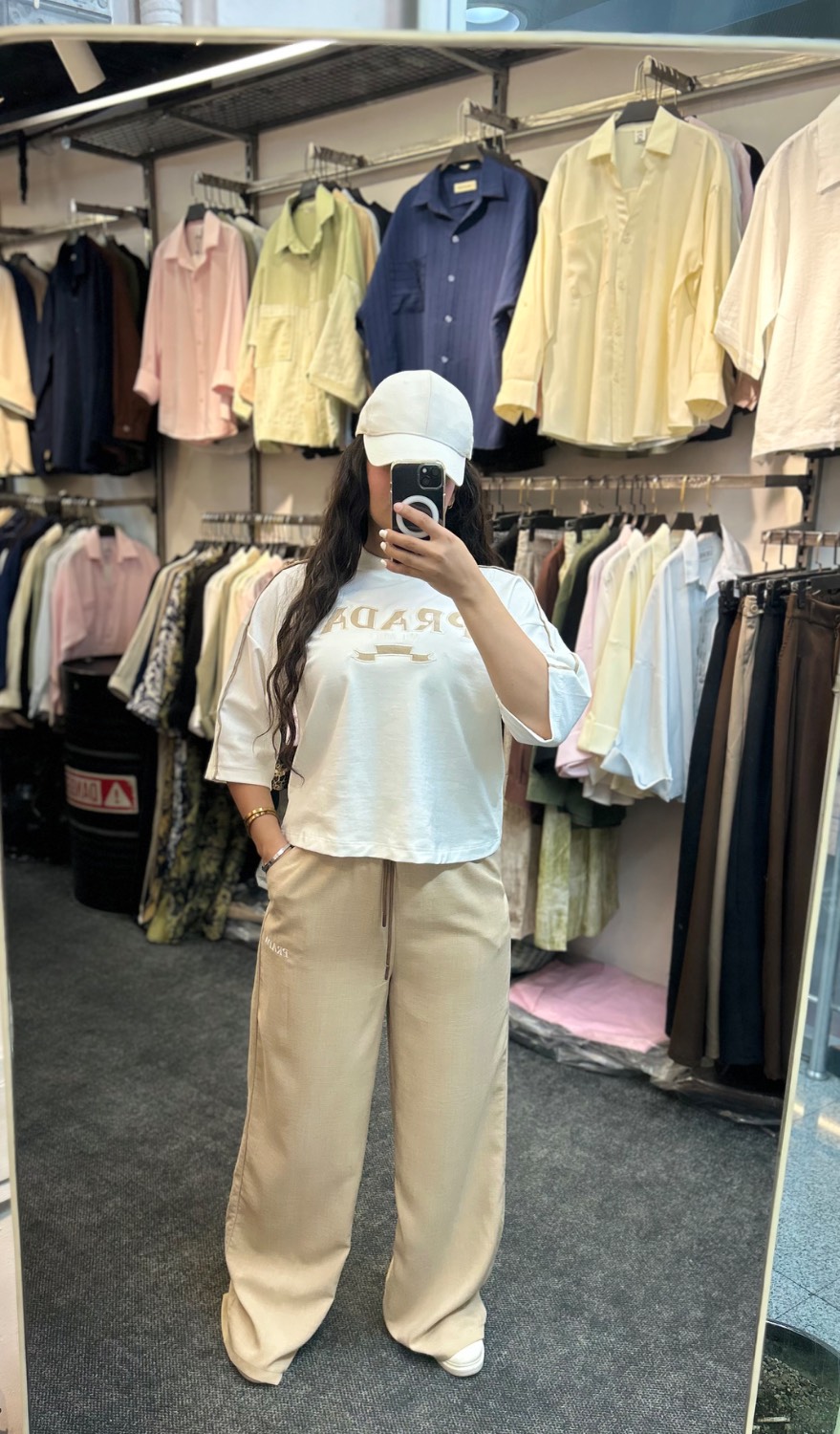 ست تیشرت شلوار بگ برند prada